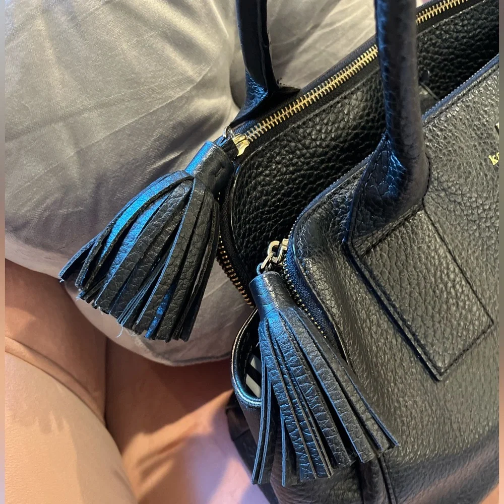 kate spade Black Pebbled Leather Satchel - Picture 2 of 8